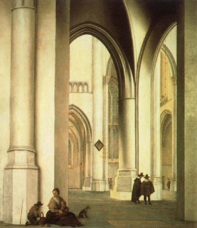 Pieter Jansz Saenredam interior of the st.bavo church,haarlem oil painting picture